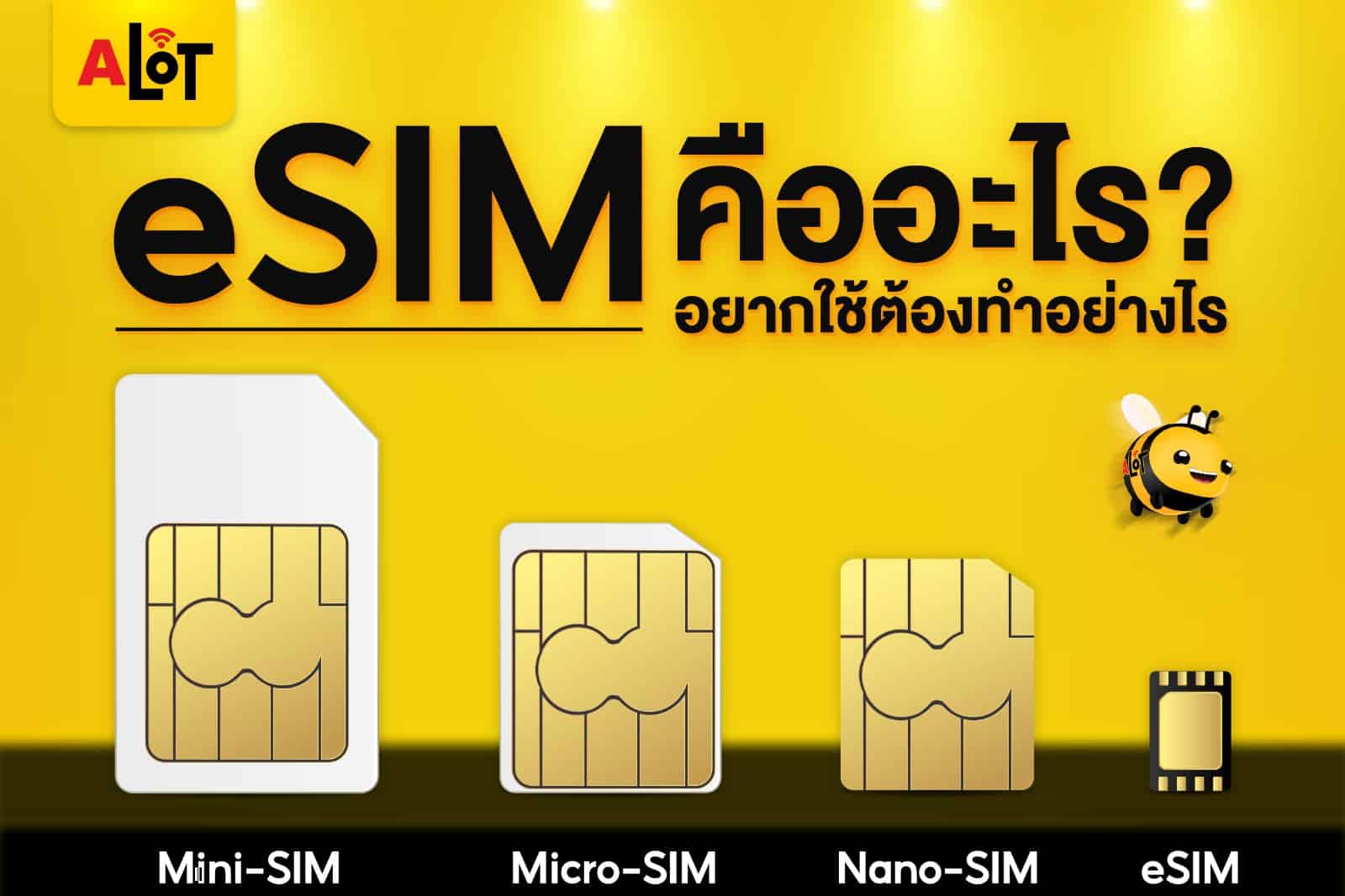 eSim คืออะไร ? อยากใช้ต้องทำอย่างไร ? A Lot Techs