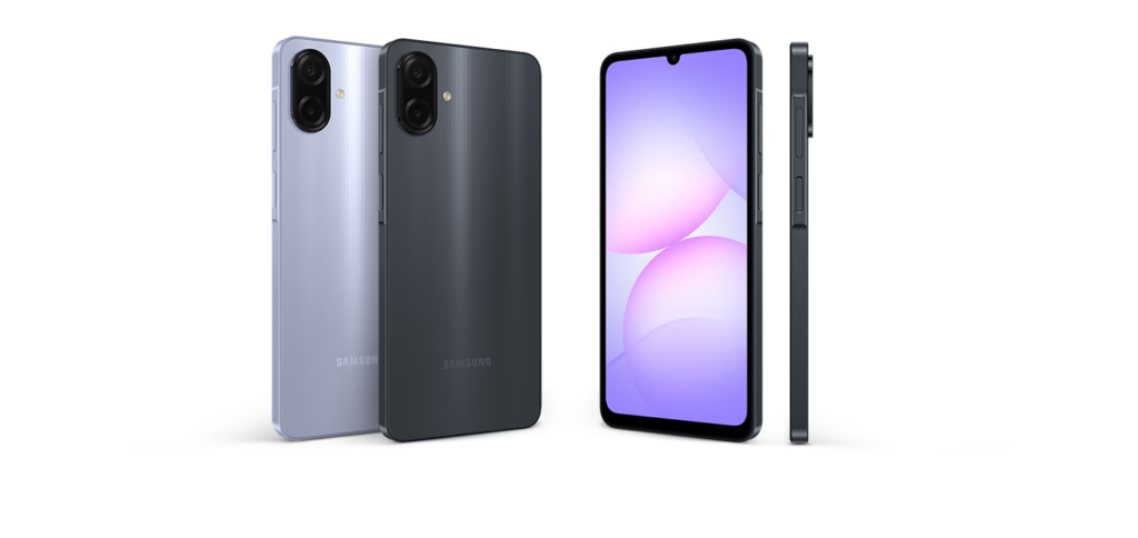 Samsung A07 การออกแบบ