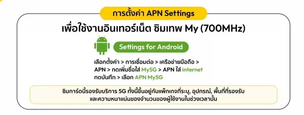 วิธีตั้งค่า APN ซิม NT สำหรับ android